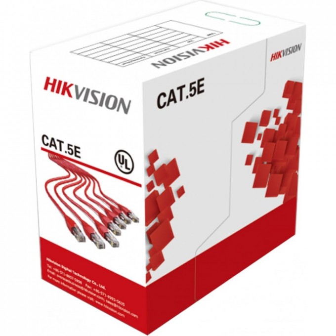 Кабель UTP для внешнней прокладки HIKVISION DS-1LN5EO-UU/E Кабель UTP для внешнней прокладки HIKVISION DS-1LN5EO-UU/E