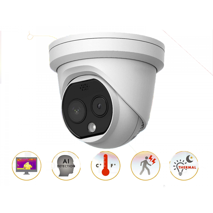 Тепловизионная купольная IP-камера HIKVISION DS-2TD1217B-3/PA Тепловизионная купольная IP-камера HIKVISION DS-2TD1217B-3/PA